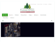 Tablet Screenshot of pinefieldschools.org